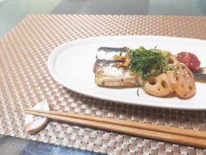 栄養がいっぱい!いわしとレンコンの梅煮