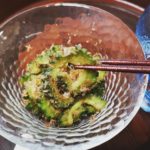 おつまみにも!ゴーヤの白干梅のおかか和え