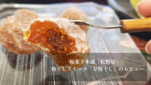 梅菓子本舗「松野屋」 梅干しスイーツ「甘梅干し」のレビュー