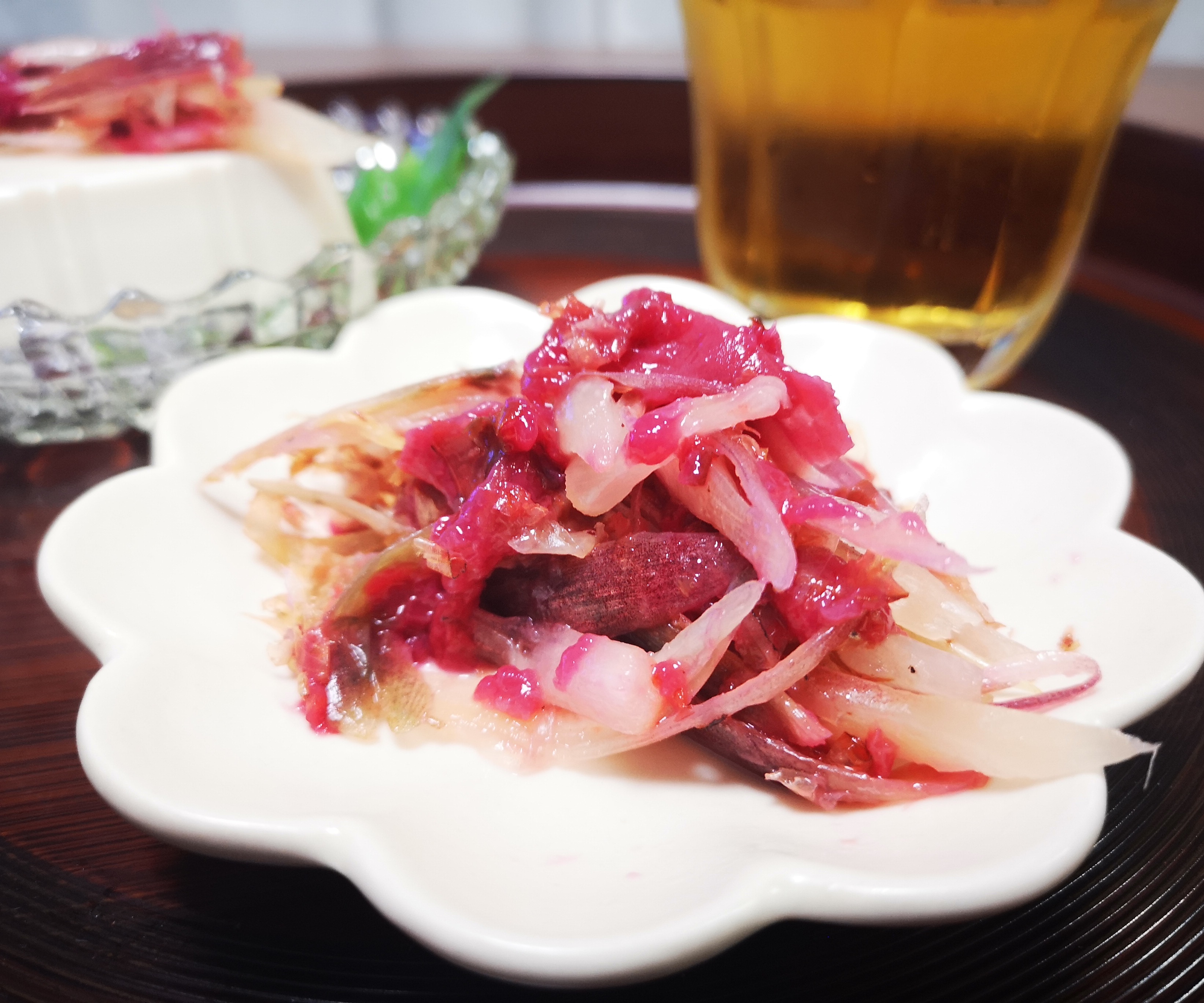 みょうがの梅和え