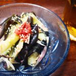 【なすの大量消費にも!】茄子とみょうがの梅和え