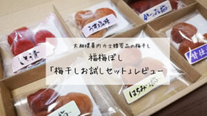 大相撲幕内力士贈答品の梅干し 福梅ぼしの「梅干しお試しセット」レビュー