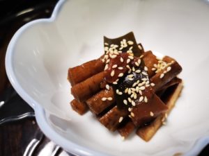 新ごぼうの梅醤油漬け