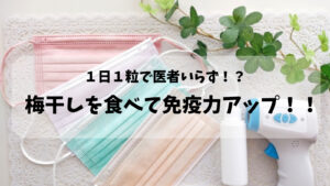 梅干しを食べて免疫力アップ!