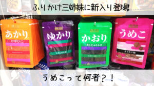 三島食品　ふりかけ3姉妹に新入り登場！！「うめこ」とは？？