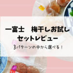 【一富士】3種類の中から好みのセットを選べる！梅干しお試しレポート