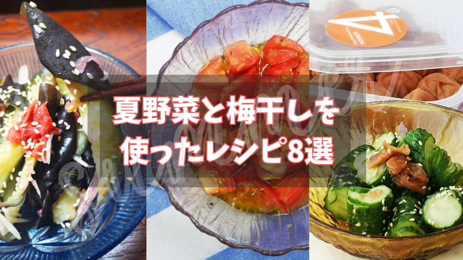 【作りおきレシピ】夏野菜と梅干しを使った簡単レシピ8選