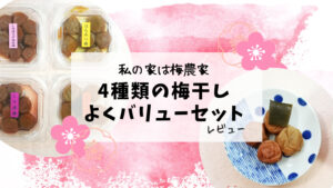 【ぷらむ工房】　4種の梅干し/よくバリューセットレビュー！