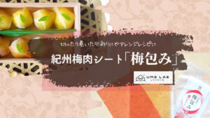 【UMELAB by 紀州梅本舗】梅肉シート「梅包み」 切ったり、巻いたり料理のアレンジ、彩りに