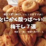 【酸っぱい梅干しが好きな方に】とにかく酸っぱ~い紫蘇梅・白干梅7選