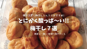 【酸っぱい梅干しが好きな方に】とにかく酸っぱ～い紫蘇梅・白干梅７選