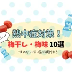 【熱中症対策に!】梅干しソムリエおすすめ!持ち歩きたい梅干し、梅味10選!